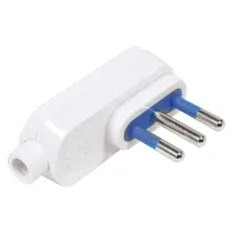 SPINA VOLANTE PIATTA art.CE12B - 2P + T 10A (scatola appendibile)