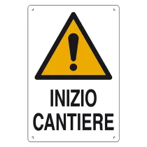 CARTELLO 'INZIO CANTIERE' cm 60 x 40