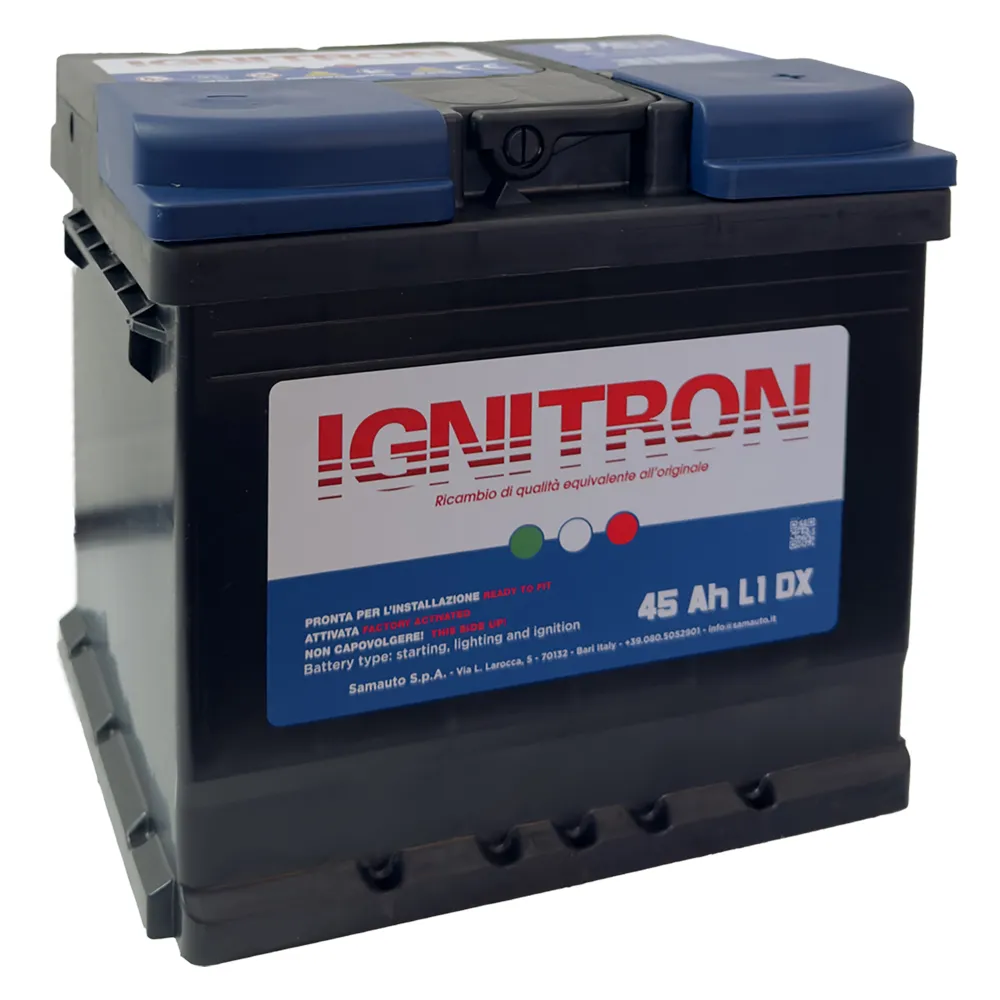 BATTERIA PER AUTO 'IGNITRON TRADITIONAL' 100 AH - mm 354 x 175 x 190 BATTERIA PER AUTO 'IGNITRON TRADITIONAL' 100 AH - mm 354 x 175 x 190