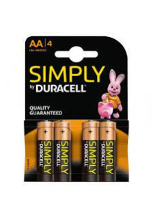 DURACELL SIMPLY AA STILO 4 PZ