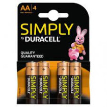 DURACELL SIMPLY AA STILO 4 PZ