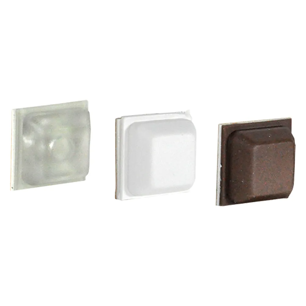 PARACOLPI mm 13 x 13 x 6 - pz 12 trasparenti
