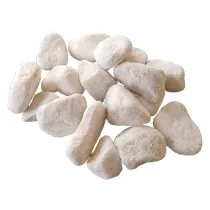 CIOTTOLI ORNAMENTALI 'BIANCO CARRARA' granulometria 25/40 mm