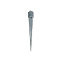 PORTAPALI ZINCATO A FUOCO (4 Fori) A PUNTA - Diverse Misure Misura X X X: 91 x 91 x 150 x 750 mm.