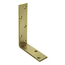 Lastrina angolare zincata gialla (1 Pz) Misura (mm x mm): 120 x 80 mm.