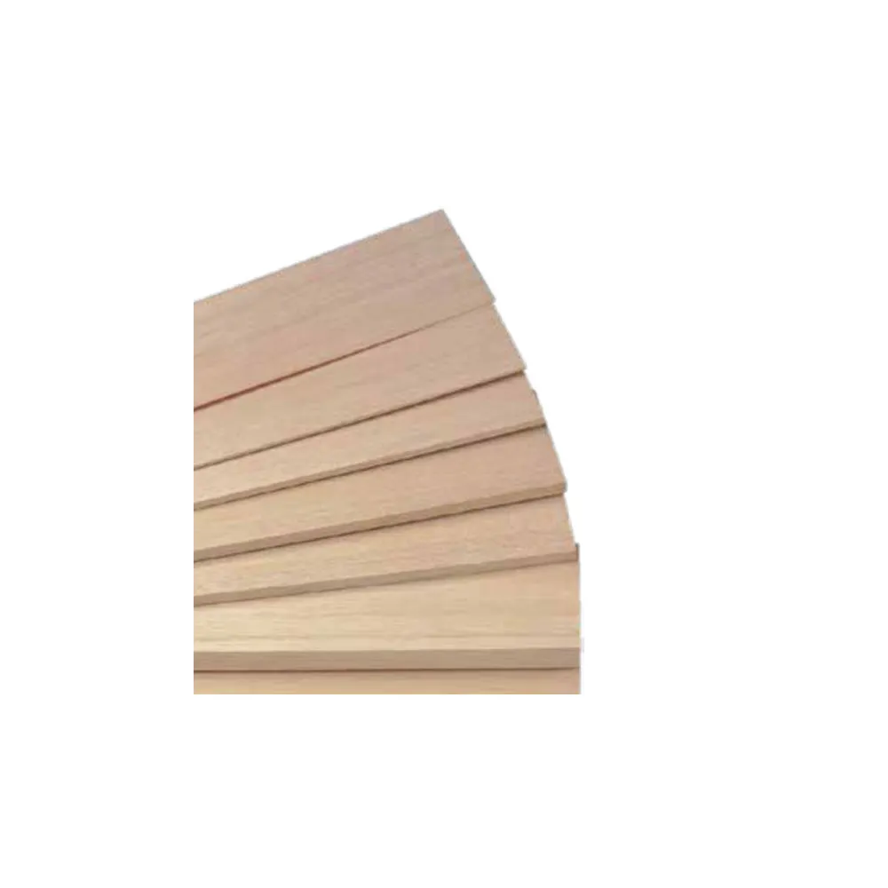 LEGNO BALSA PER MODELLISMO MM.1000X100 vari spessori Dimensioni listelli Ø: 1 mm
