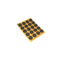 Antiscivolo Mussit tondi in EPDM adesiva nera Dimensione Ø/X protezioni: Ø 9 mm.
