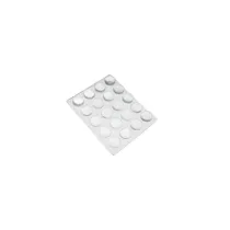 Paracolpi adesivi tondi trasparenti Dimensione Ø/X protezioni: Ø 19 mm. X sp. 9,5 mm.