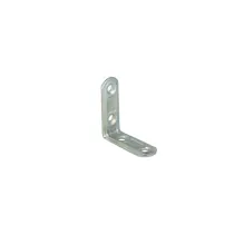 Lastrine di giunzione ad angolo stondate in acciaio zincato bianco (4 Pz) Misura (mm x mm): 40 X 40 mm.