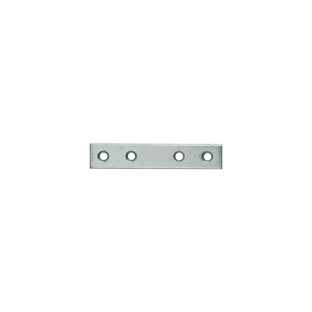 Lastrine di giunzioni dritte in acciaio zincato bianco (4 Pz) Misura (mm x mm): 60 X 15 mm.