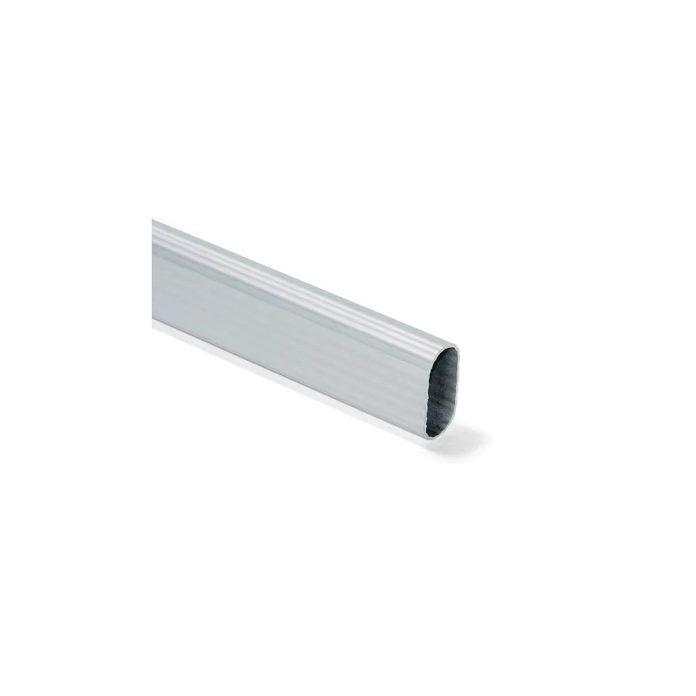Tubo per armadi ovale in alluminio millerighe Dimensioni Ø/X accessori mobili: 150 cm.