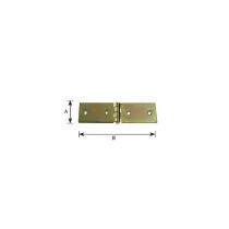 Asette zincate giallo Dimensioni Ø/X bandella: 140 X 36 mm.