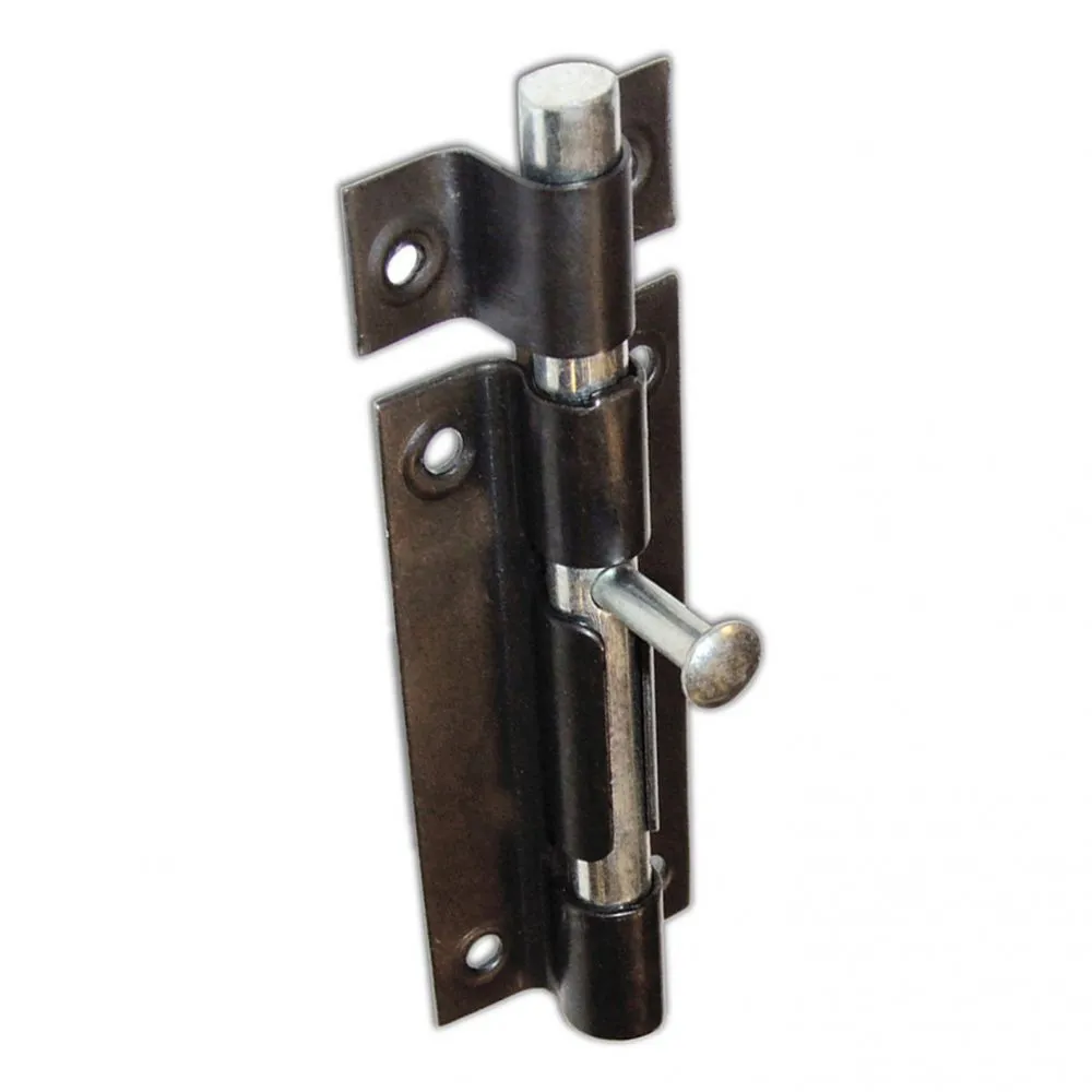Catenaccio a cannone verniciato nero Dimensioni m.: 140 mm.