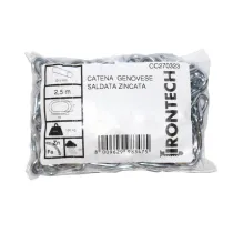 CATENA GENOVESE PRETAGLIATA IN ACCIAIO ZINCATO Ø3MM Lunghezza: 5 mt