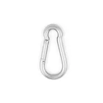 MOSCHETTONE POMPIERE IN ACCIAIO ZINCATO Ø 4 X 40MM. Misura ØX: Ø 10 x 100 mm.