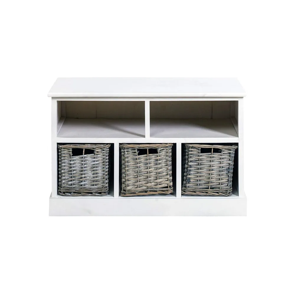 PANCA CONTENITORE 3 CESTE 44X70X34