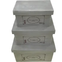 SCATOLE CONTENITORI 24X42X31CM CON COPERCHIO