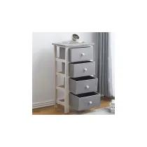 CASSETTIERA COMODINO 4 Cassetti 73X37X27cm