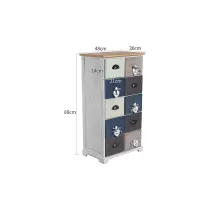 CASSETTIERA SHABBY 10 Cassetti 88X48X30cm