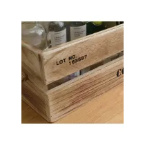 SET DI 3 CASSETTE CONTENITORI "POMELIA" IN LEGNO CHIARO
