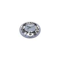 OROLOGIO DA PARETE BIANCO E GRIGIO CON NUMERI GRANDI "SOLANDRA" Ø55CM X P. 4,5CM