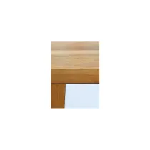 CASSETTIERA 6 CASSETTI IN LEGNO DI PAULOWNIA STILE CONTEMPORANEO 118 X 60 X45CM