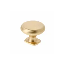 POMOLO PER MOBILI "LORENA" OTTONATO SPAZZOLATO 33MM