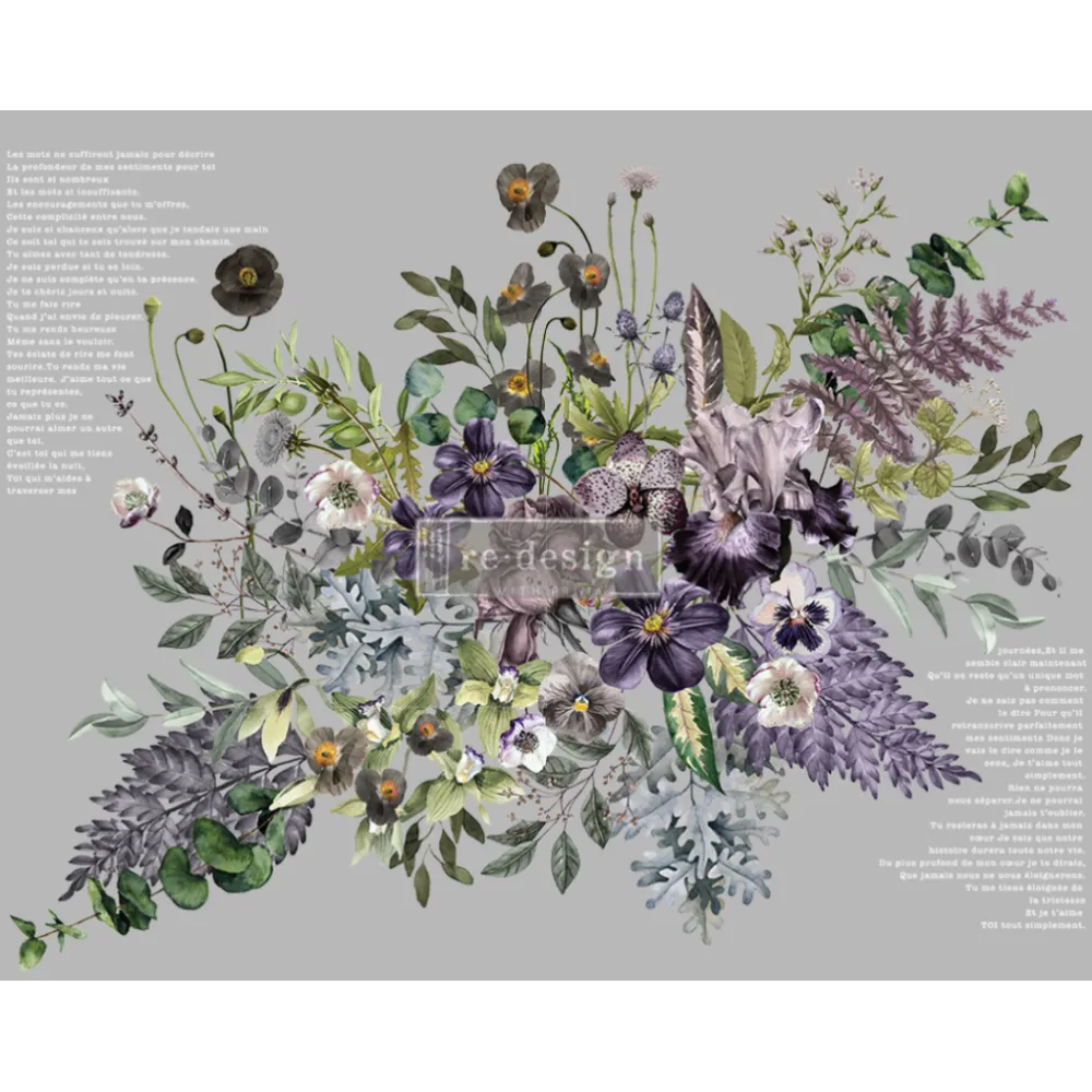 REDESIGN DECOR TRANSFERS "VIGOROUS VIOLET" 89X122CM
