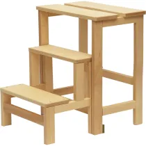 SGABELLO LEGNO A 3 GRADINI RIBALTA