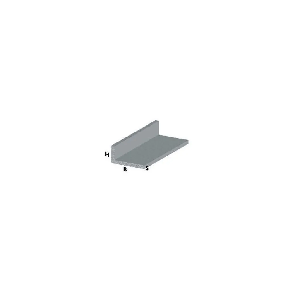 PROFILO ARGENTO H.100 "ANGOLARE AD L" 15X10X1