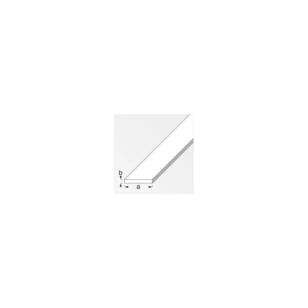 PROFILO BIANCO H.200 PIATTO 30X2