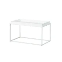 TAVOLINO METALLO 80X45X45 CM BIANCO