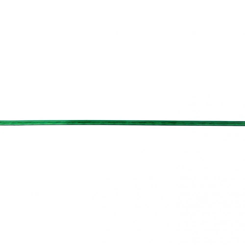 Fune per biancheria Ø 3 mm. plastificato verde con inserti acciaio 200 mt.