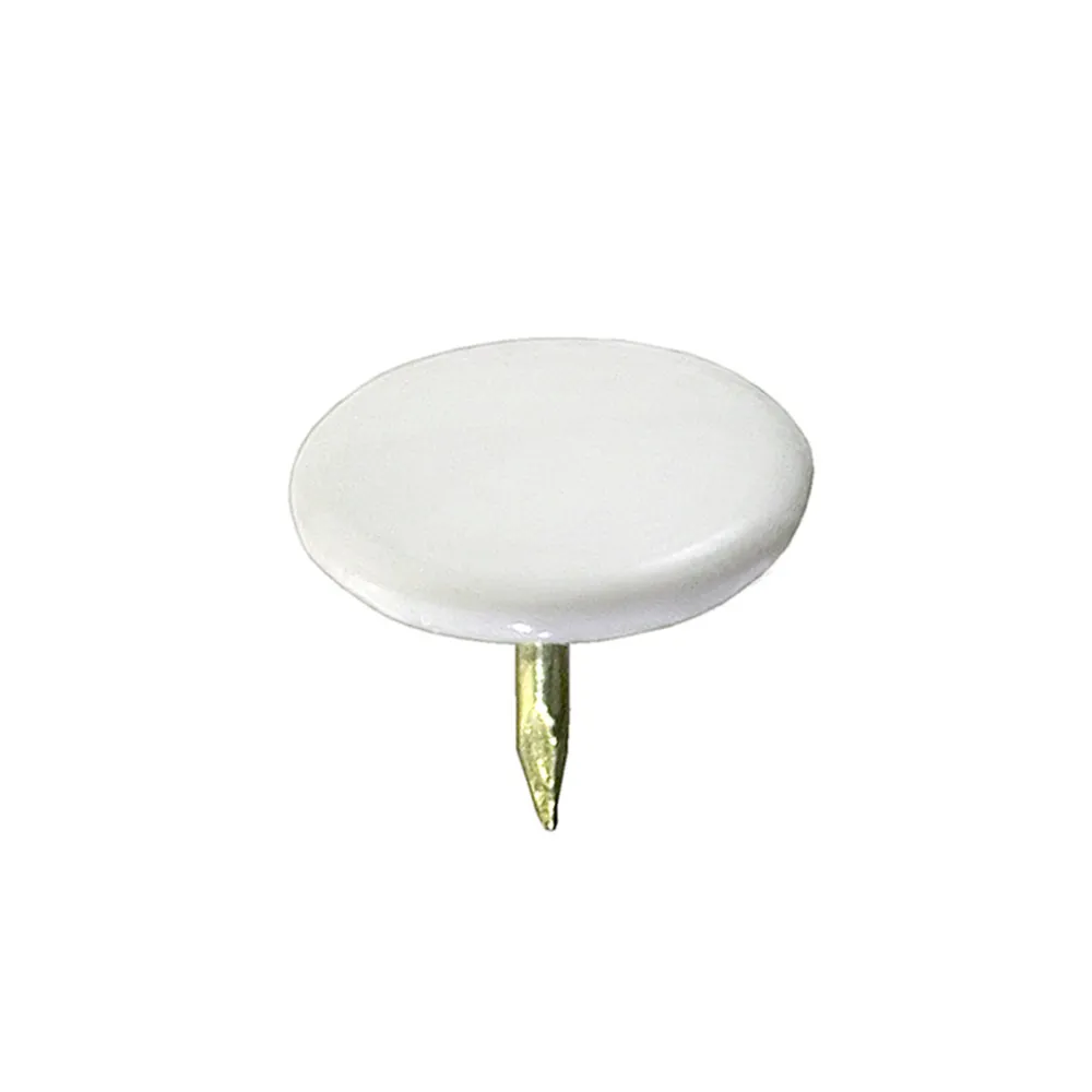 Puntine per disegno in plastica bianca 100 pz. Puntine per disegno in plastica bianca 100 pz.