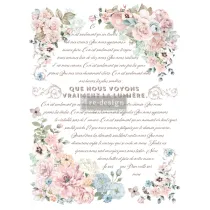 REDESIGN DECOR TRANSFERS PURE LIGHT FLORAL 61x89CM