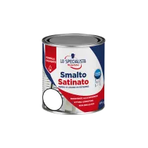 SMALTO BRILLANTE - SATINATO A SOLVENTE BIANCO 0,50L
