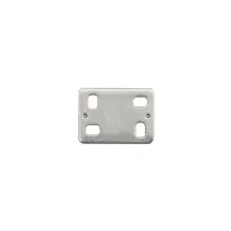 Piastrina di giunzione dritta asolata 40 x 30 spessore 2 mm. - 4 pz.