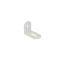 Lastrine ad angolo con asola in acciaio colore bianco 23x28x38 mm. (4 pz)