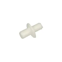 Reggipiani con flangia in nylon bianco Ø 5 - 6 mm.