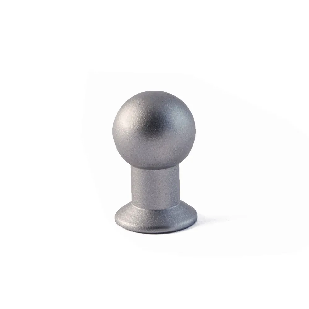 Pomolo in ottone - Ø 14 mm. - laccato bianco Pomolo in ottone - Ø 14 mm. - laccato bianco