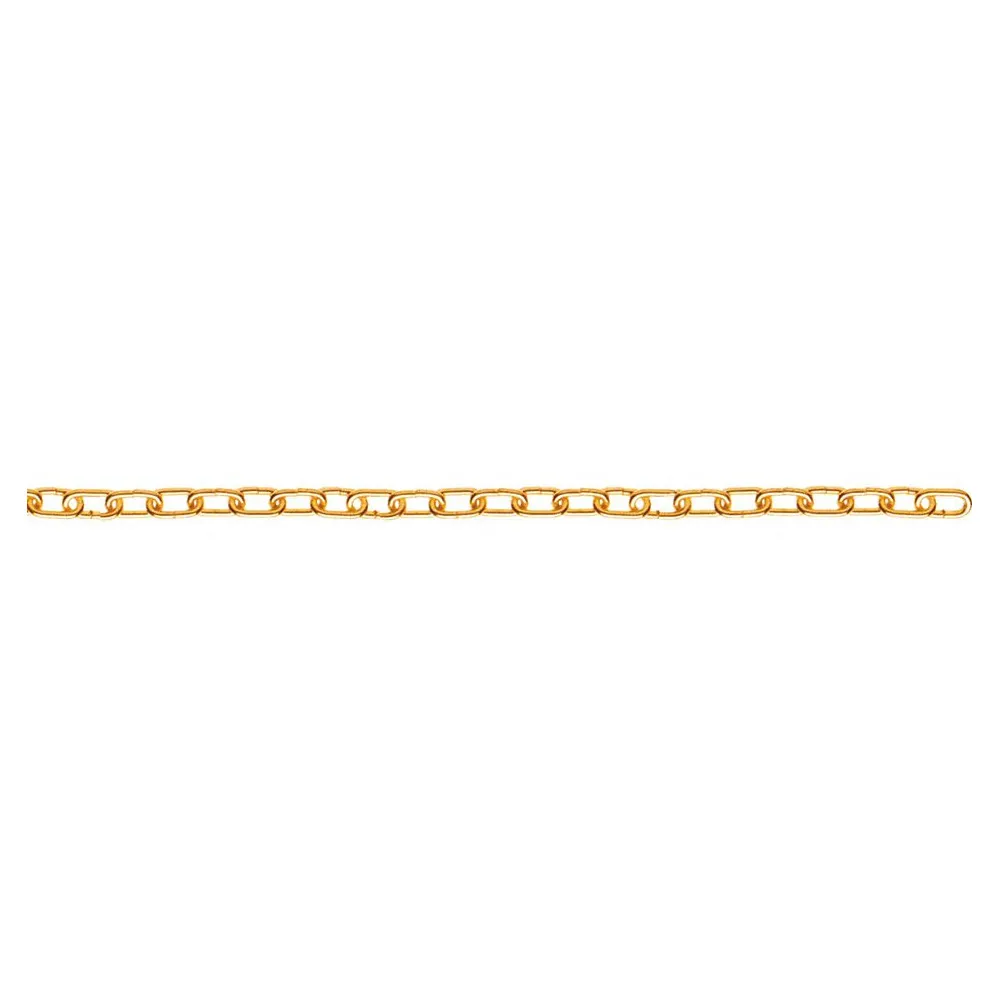 Catena forzatina pretagliata Ø 1,6 mm. in acciaio ottonato 2,5 mt.