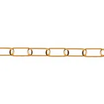 CATENA ORNAMENTALE MAGLIA LUNGA Ø2,8MM IN ACCIAIO OTTONATO 30MT