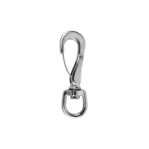 MOSCHETTONE A SCATTO CON ANELLO GIREVOLE 90 MM