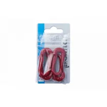 Falsa maglia Ø 6 mm. in plastica rossa 4 pz.