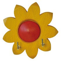 APPENDITUTTO ADESIVO LEGNO 'GIRASOLE' 2 posti - pz. 1