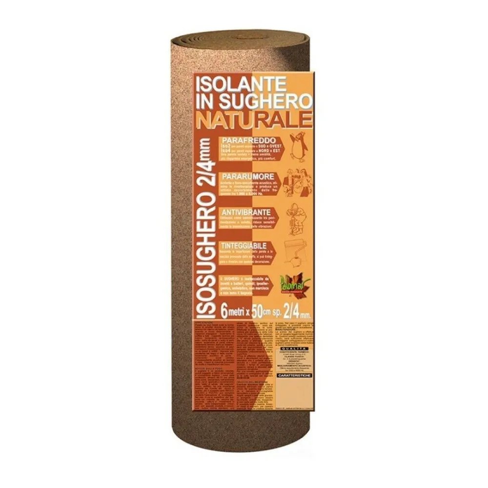 ROTOLO DI SUGHERO ISOLANTE 2MM 50CM 6MT