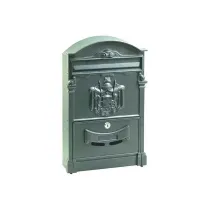 CASSETTA POSTALE IN ALLUMINIO ANTRACITE 26x9x41