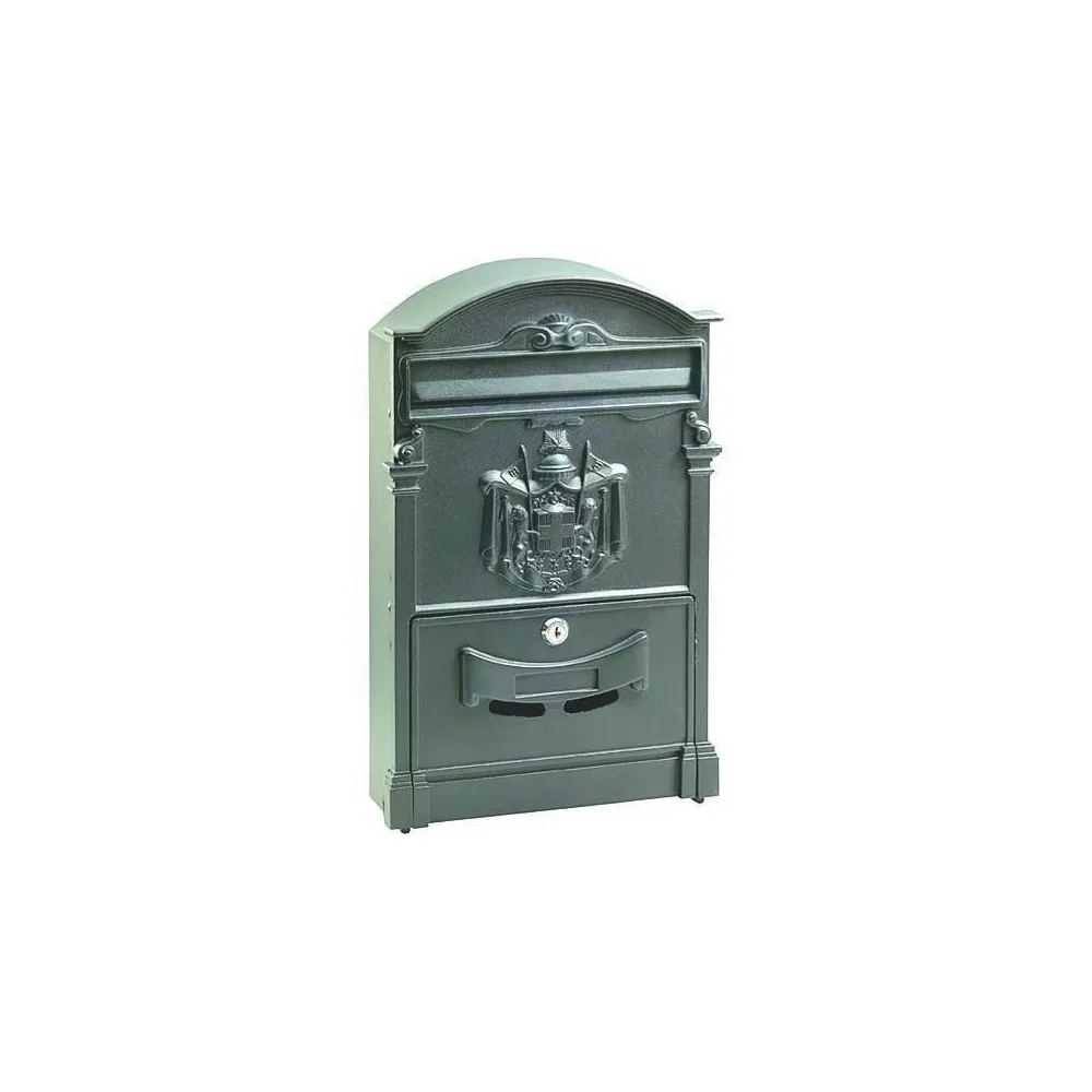 CASSETTA POSTALE IN ALLUMINIO ANTRACITE 26x9x41