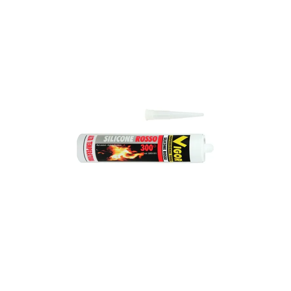 SILICONE VIGOR HT-300 ROSSO H.TEMPERATURE ML. 300