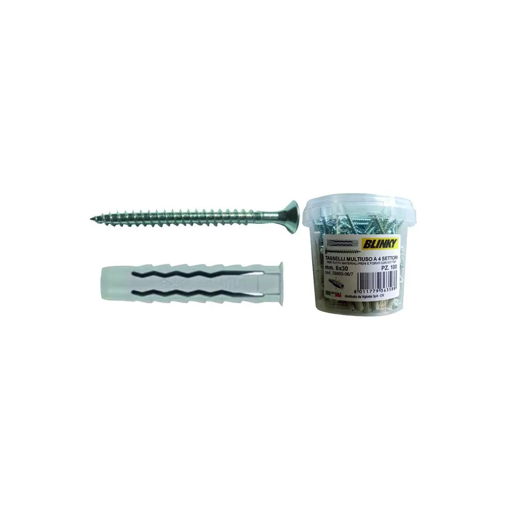 TASSELLI BLINKY A SETTORI SECCHIO 150PZ CON VITE 5MM